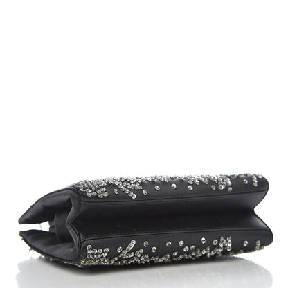 Judith Leiber Satin Fireworks Clutch Black 4 of 15
