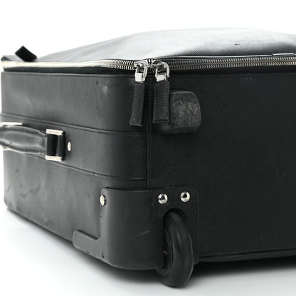 Prada Saffiano Travel Trolley Luggage Black 8 of 16