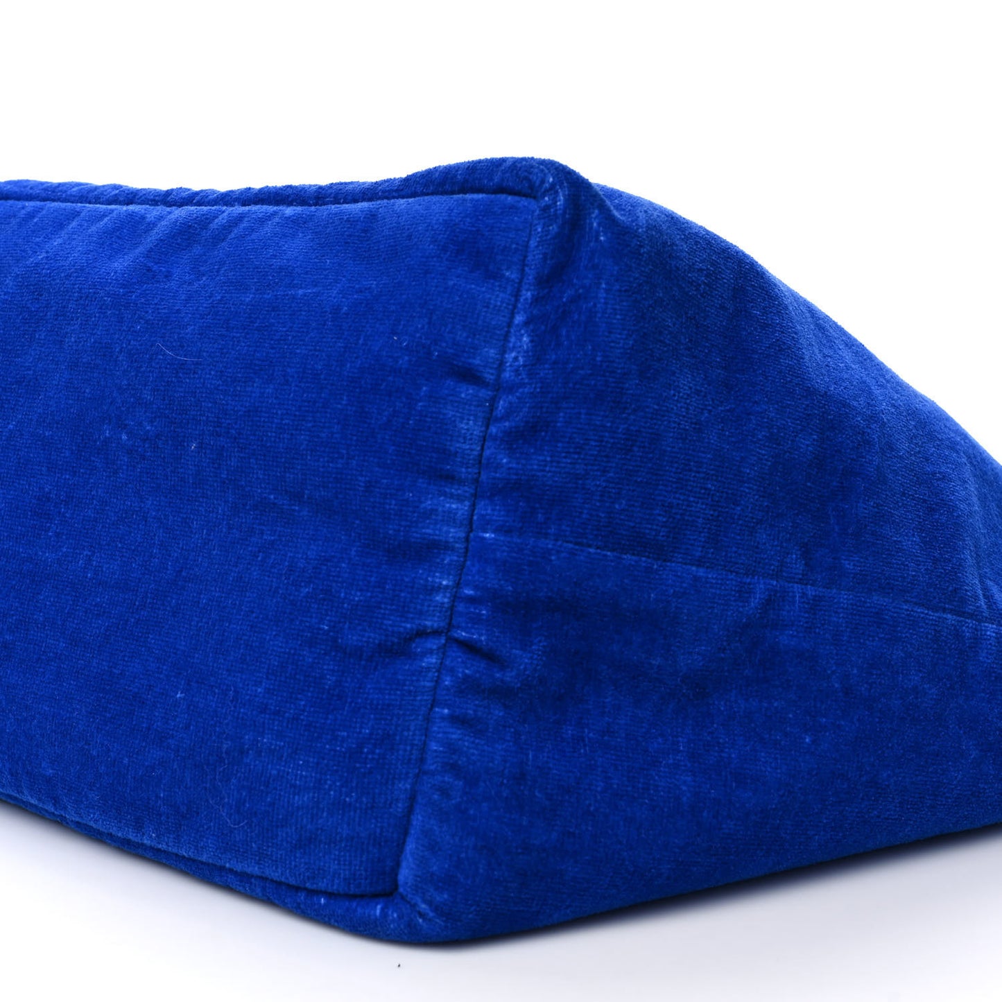 Terry Cloth Cotton La Pausa Bay Reversible Beach Tote Blue