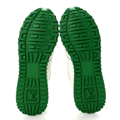 Louis Vuitton Calfskin Monogram Run Away Sneakers 36.5 White Green 6 of 9