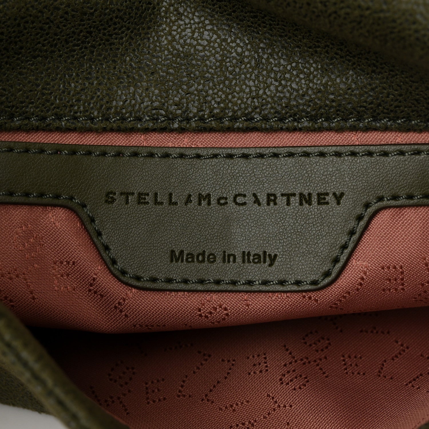 Stella McCartney Shaggy Deer Mini Falabella Shoulder Bag Stone Green 6 of 10
