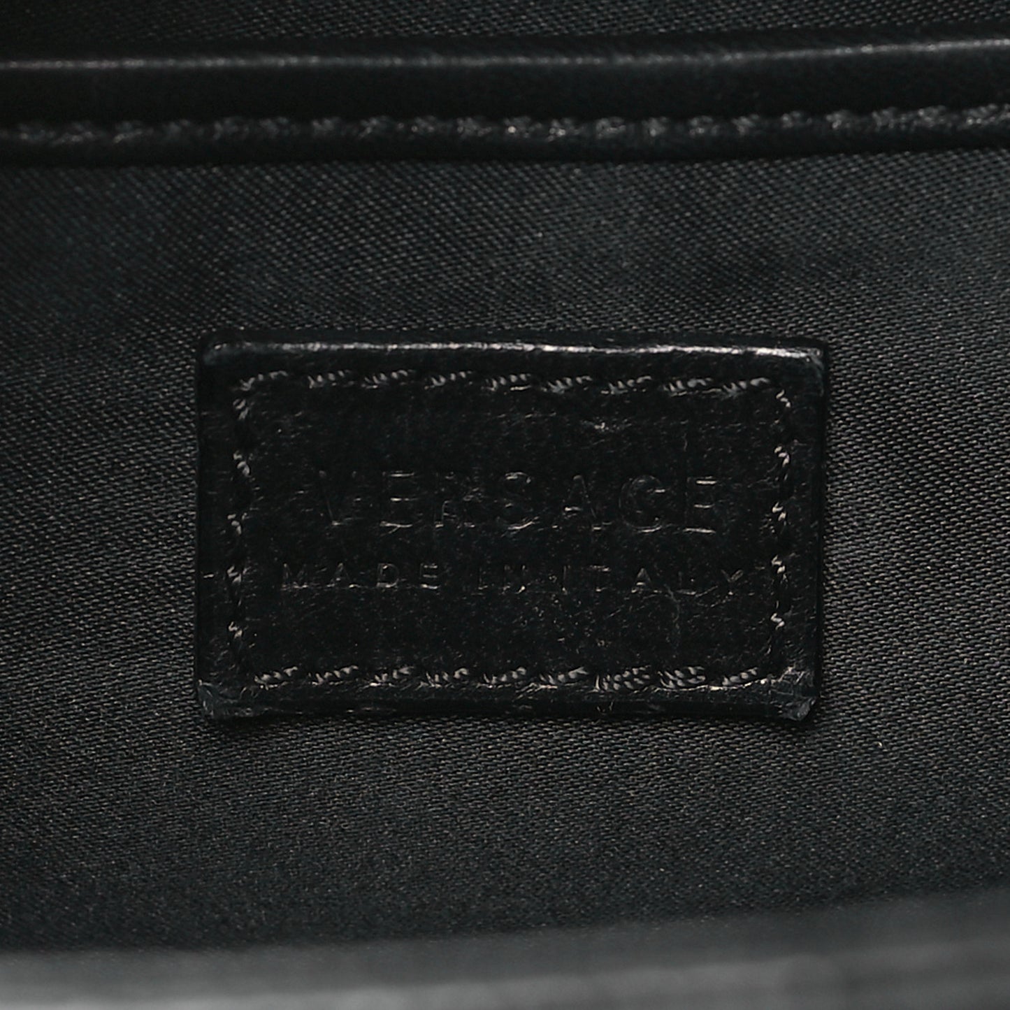 Vitello Calfskin Signature Tote Black White
