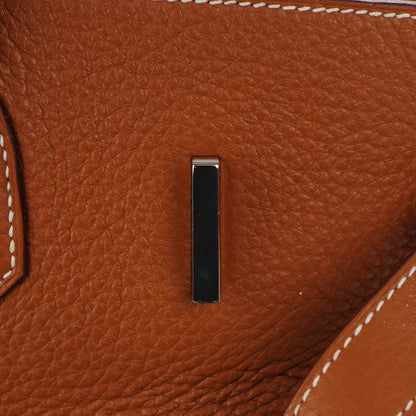 Hermes Taurillon Clemence JPG Shoulder Birkin II 42 Gold 15 of 26