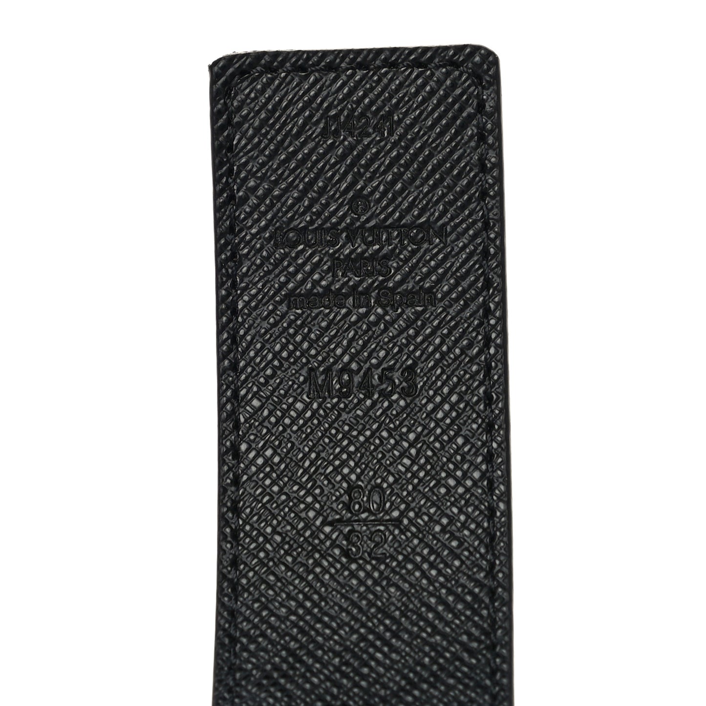 Calfskin Monogram 30mm LV Initiales Reversible Belt 80 32 Black