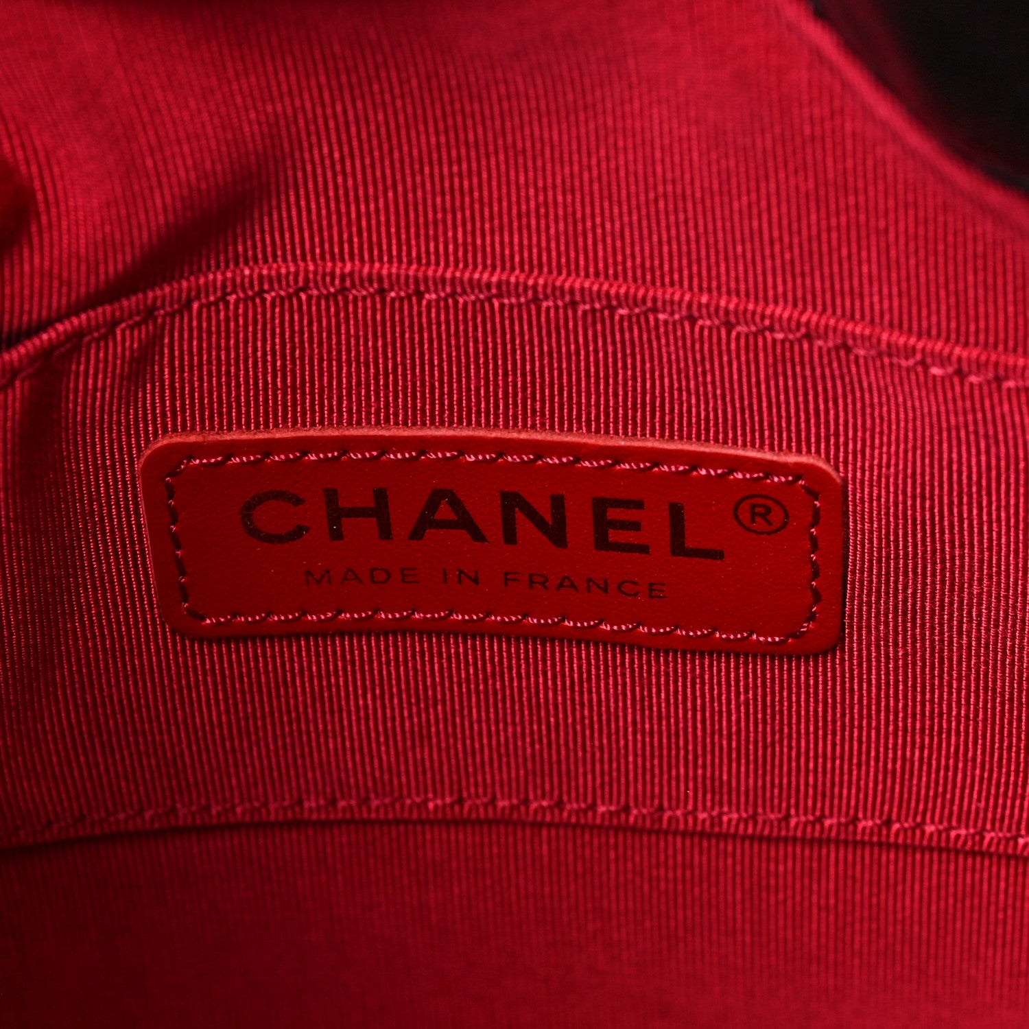 Chanel Lambskin Stitched Drawstring Bag Black 6 of 9