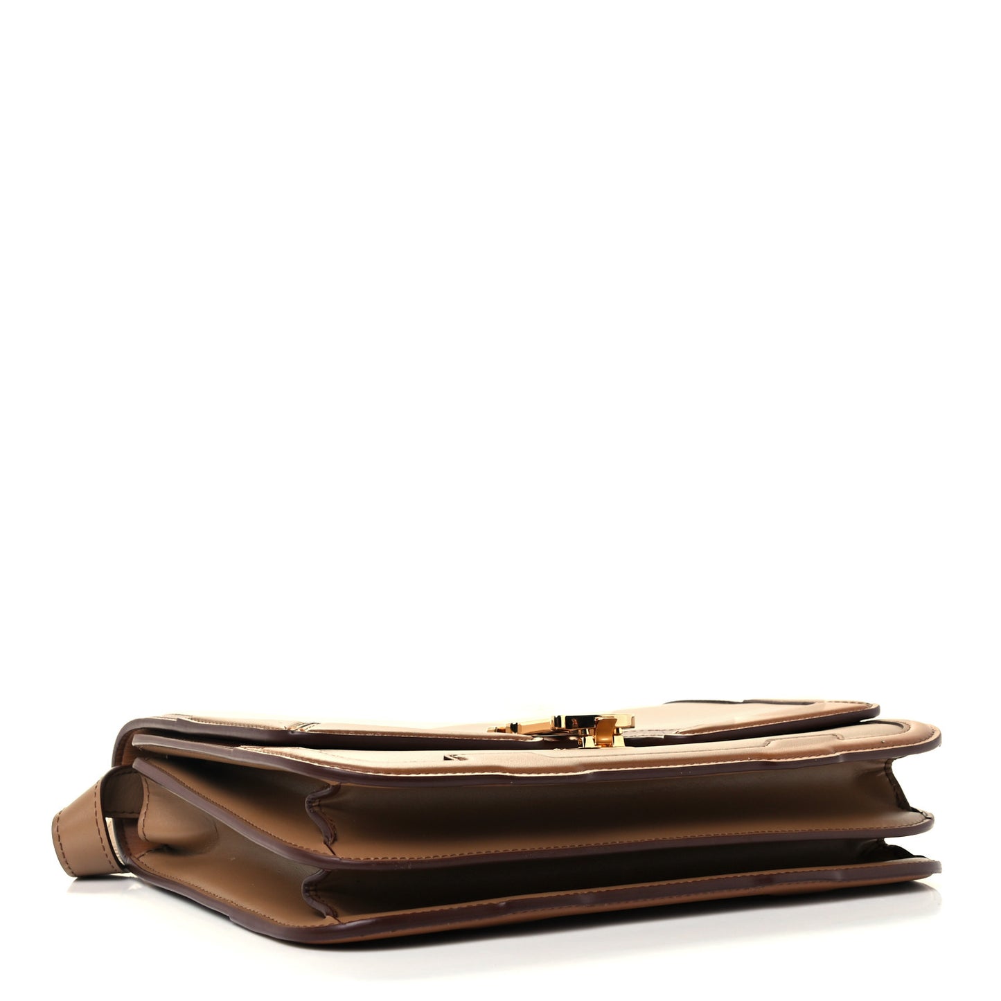 Smooth Calfskin Monogram Medium TB Bag Warm Camel