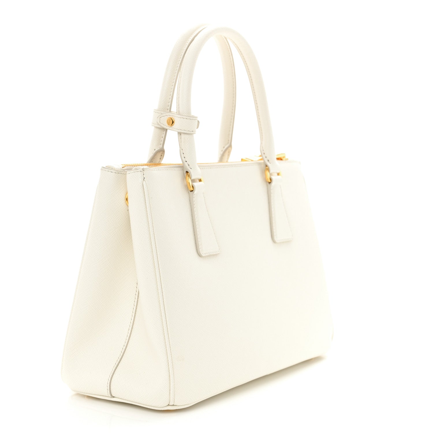 Prada Saffiano Lux Small Galleria Double Zip Tote White 3 of 9