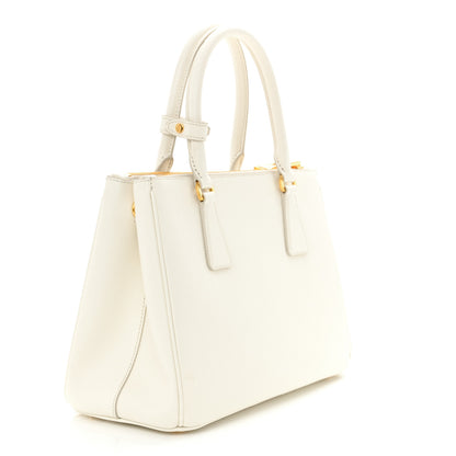 Prada Saffiano Lux Small Galleria Double Zip Tote White 3 of 9