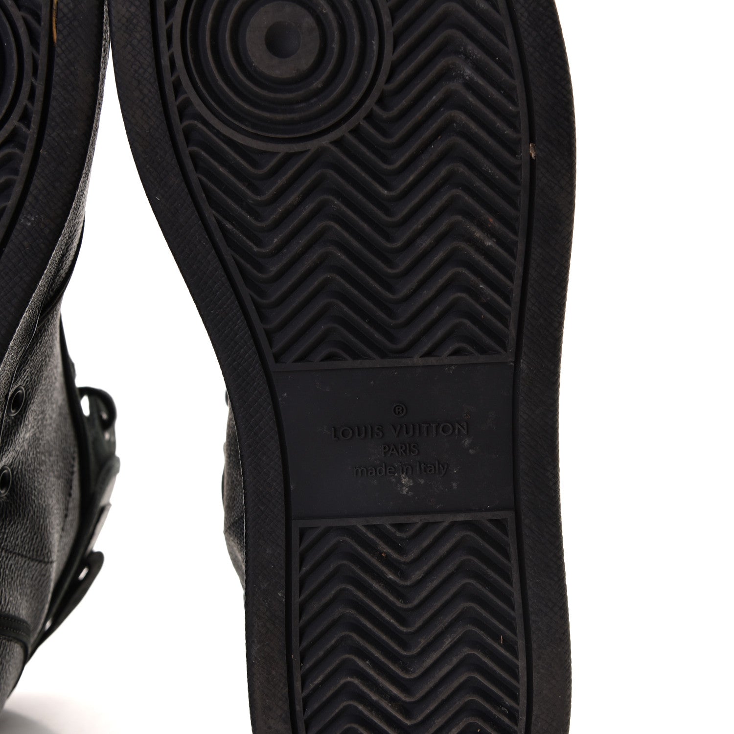 Louis Vuitton Damier Graphite Rivoli High Top Sneakers 11 7 of 9