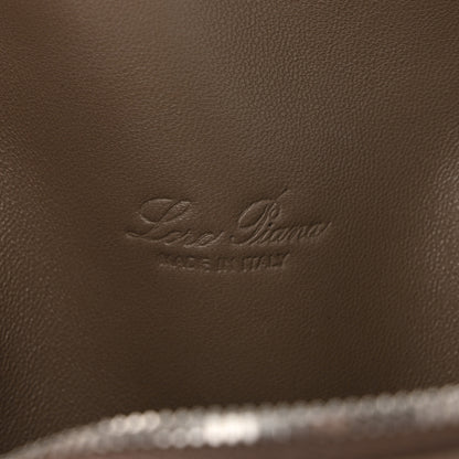 Loro Piana Grained Calfskin L19 Extra Pocket Pouch Warm Mastic 6 of 9