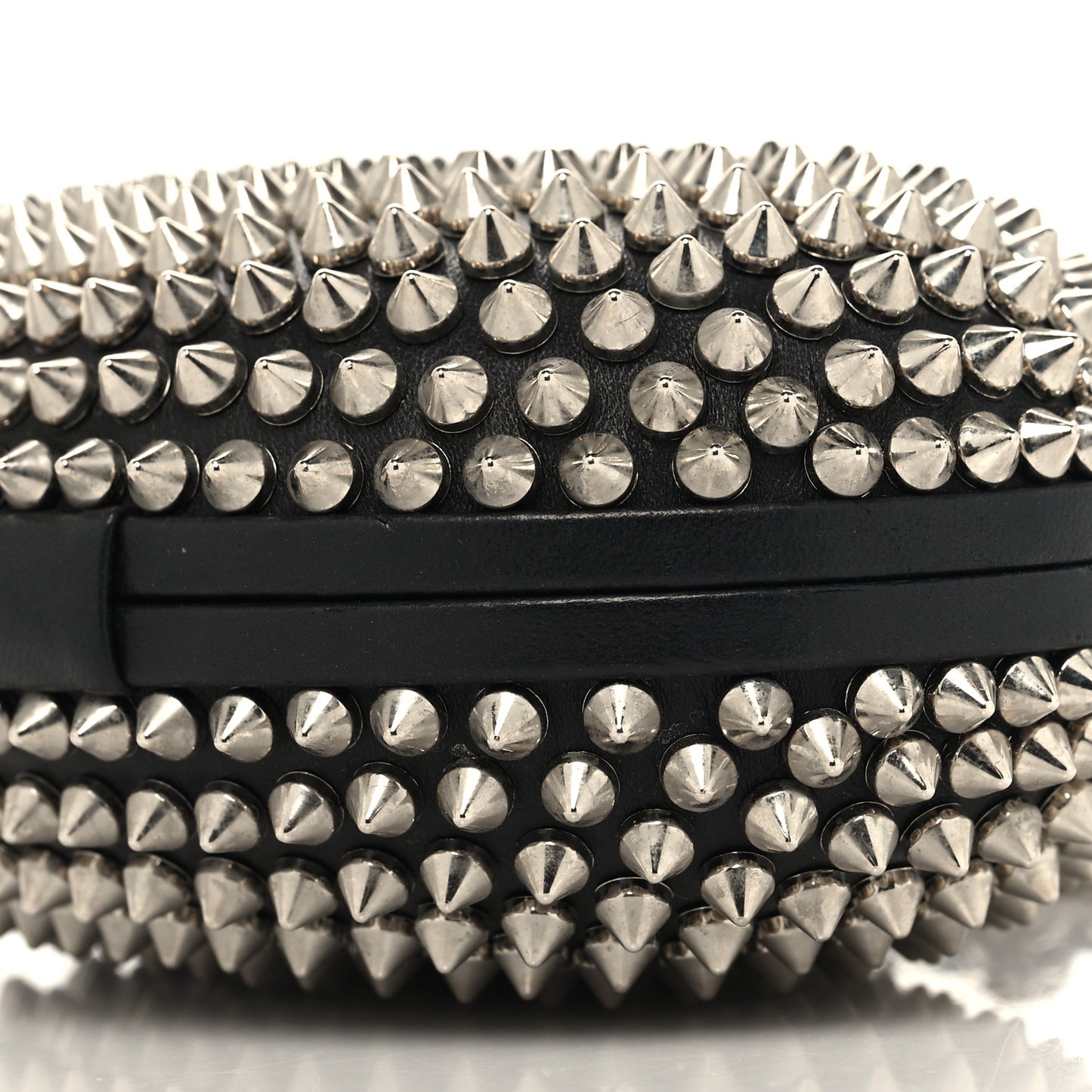 Metallic Suede Burma Strass Mina Chain Clutch Lichen