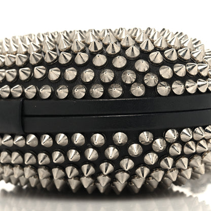 Christian Louboutin Metallic Suede Burma Strass Mina Chain Clutch Lichen 9 of 9