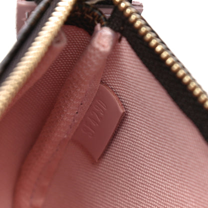 Louis Vuitton Damier Ebene 2020 Christmas Animation Big Wheel Mini Pochette Accessories Rose Ballerine 8 of 12