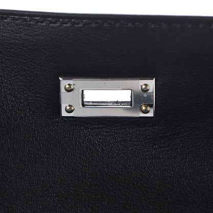 Hermes Swift Kelly Pochette Clutch Black 14 of 27