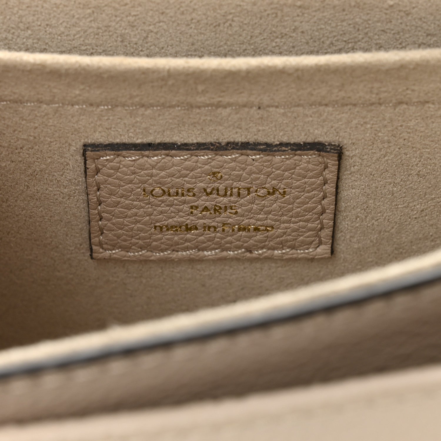 Louis Vuitton Grained Calfskin Lockme Tender Greige 6 of 9