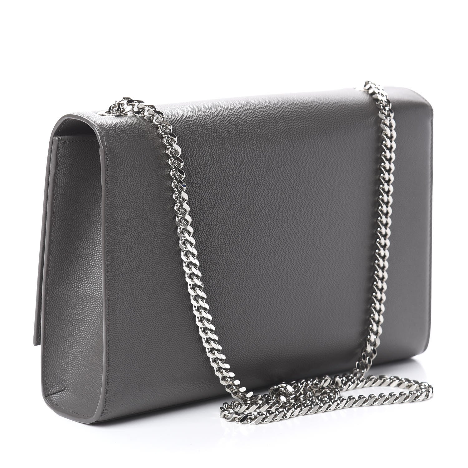 Saint Laurent Grain De Poudre Large Classic Monogram Kate Satchel Earth 2 of 8