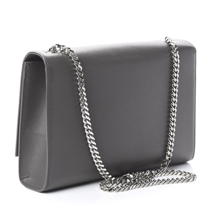 Saint Laurent Grain De Poudre Large Classic Monogram Kate Satchel Earth 2 of 8