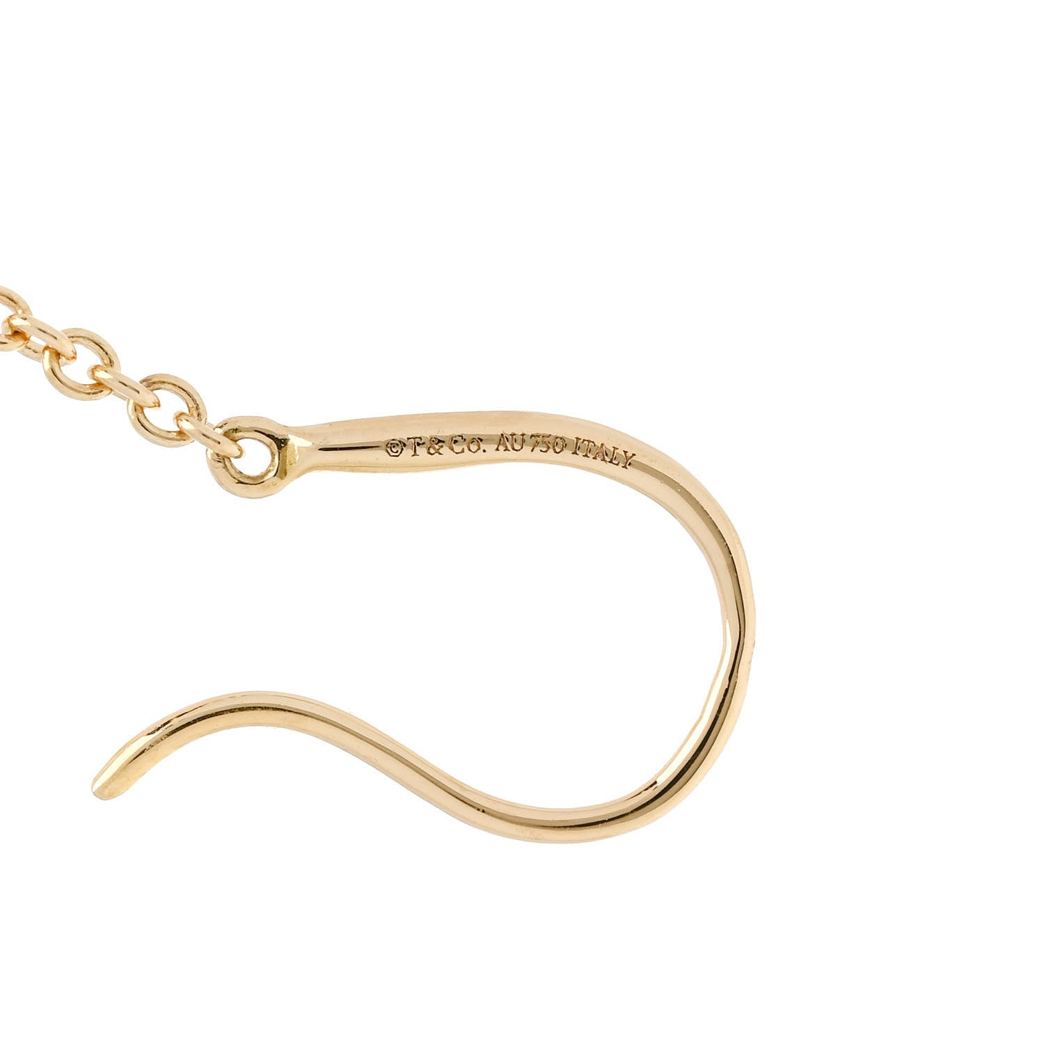 Tiffany 18K Yellow Gold 10mm HardWear Ball Hook Drop Earrings 4 of 4