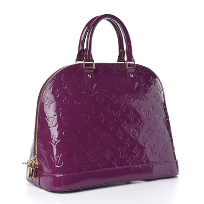 Louis Vuitton Vernis Alma MM Amethyste 3 of 9