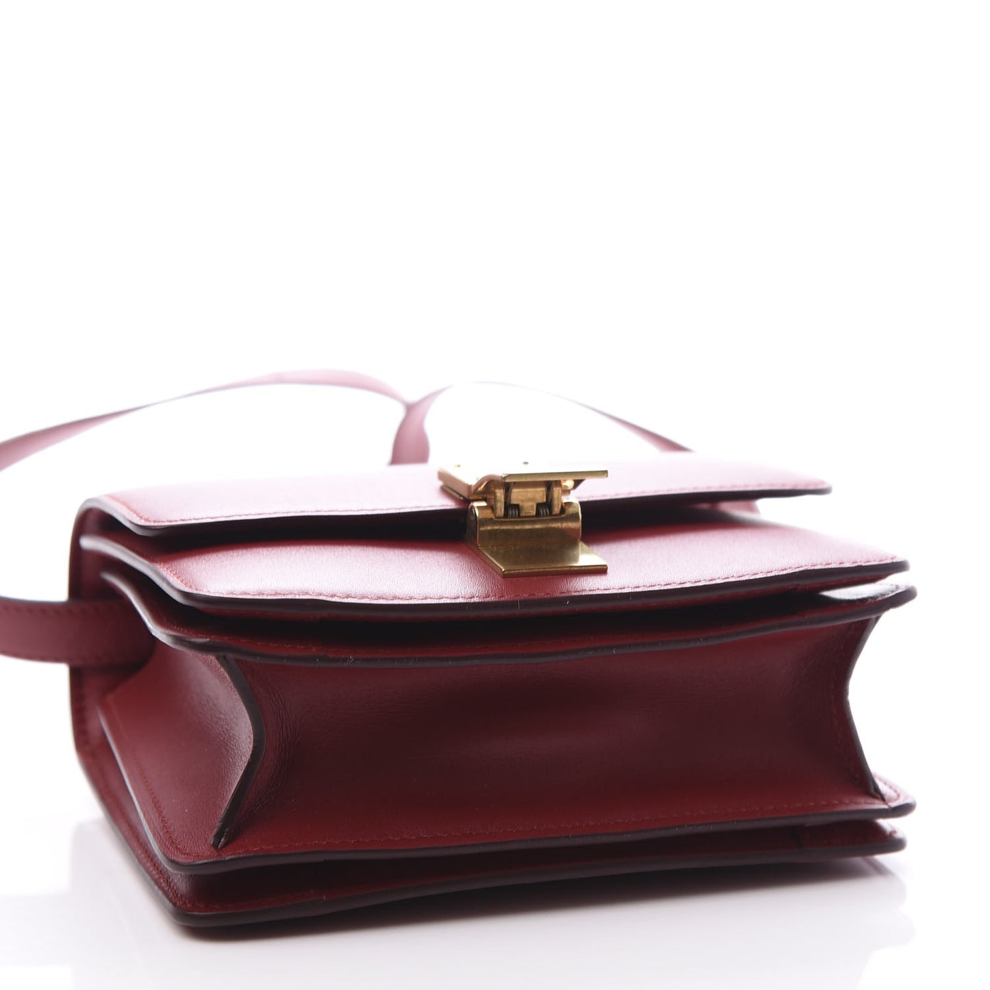 Smooth Calfskin Small Classic Box Flap Bag Red
