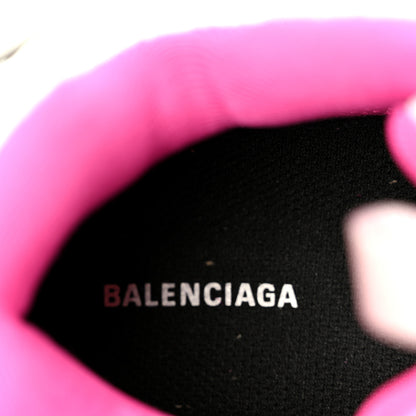 Balenciaga Mesh Rubber Bi-Color Womens Track Sneakers 41 White Fluo Pink 8 of 9