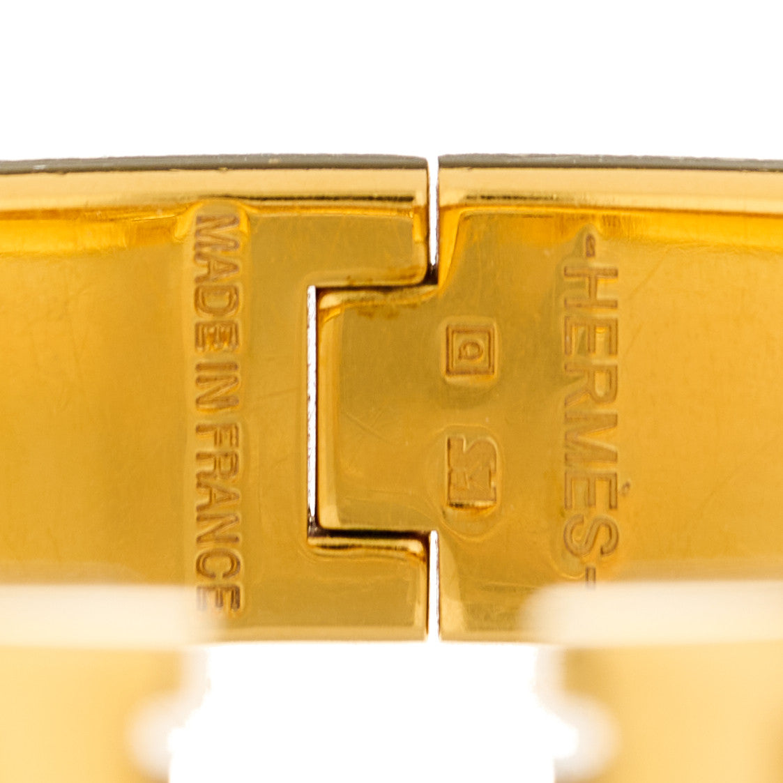 Enamel Narrow Clic Clac H Bracelet PM Black