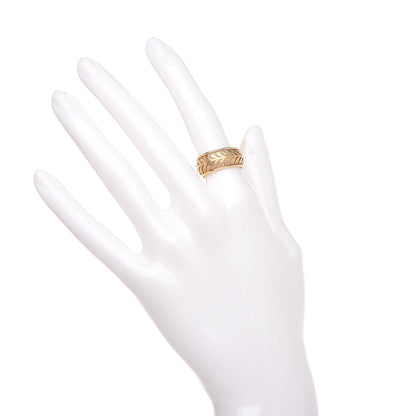 Tiffany 18K Yellow Gold Paloma Picasso Villa Palm Ring 53 6.25 2 of 4