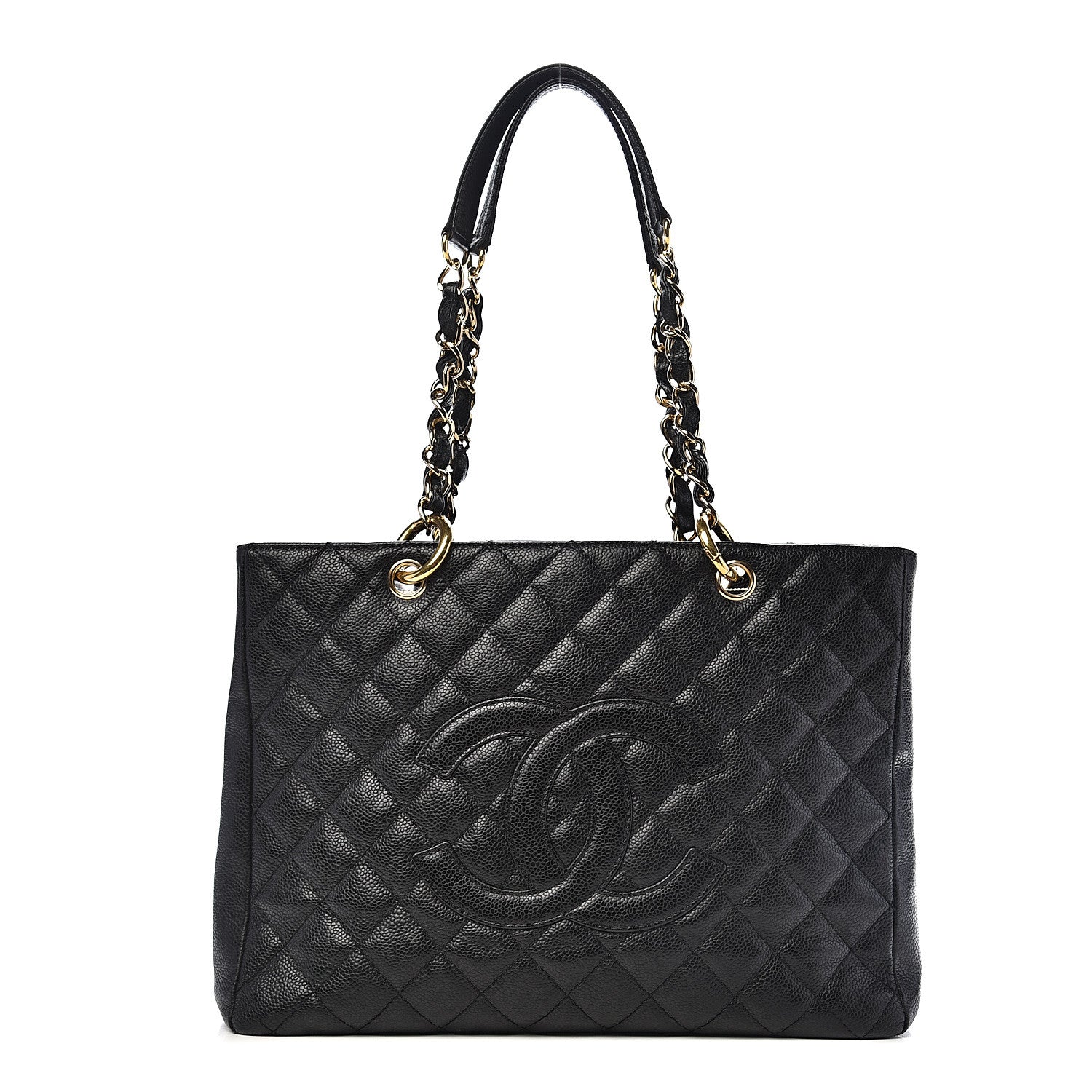 Chanel Caviar Quilted Grand Shopping Tote GST Black 1 of 9