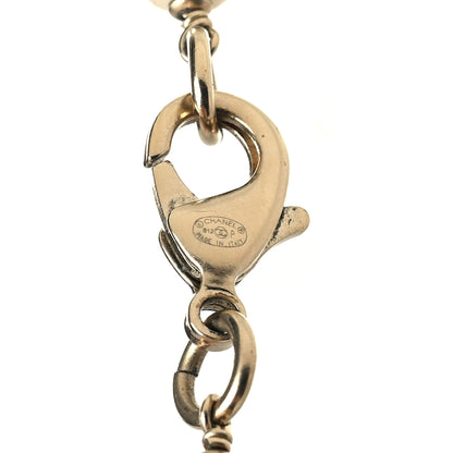 Chanel Pearl Camellia CC Long Necklace Gold Black 5 of 5