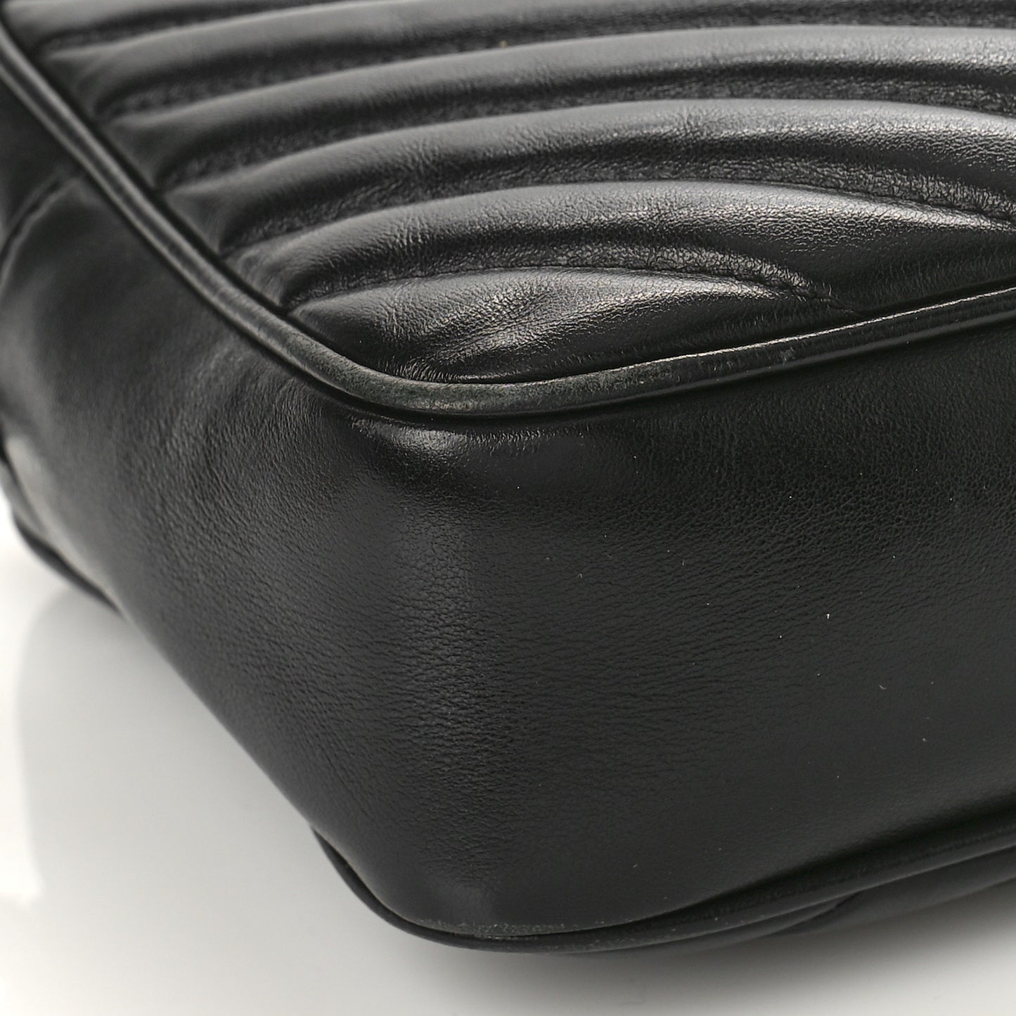Calfskin Matelasse Monogram Lou Camera Bag Black