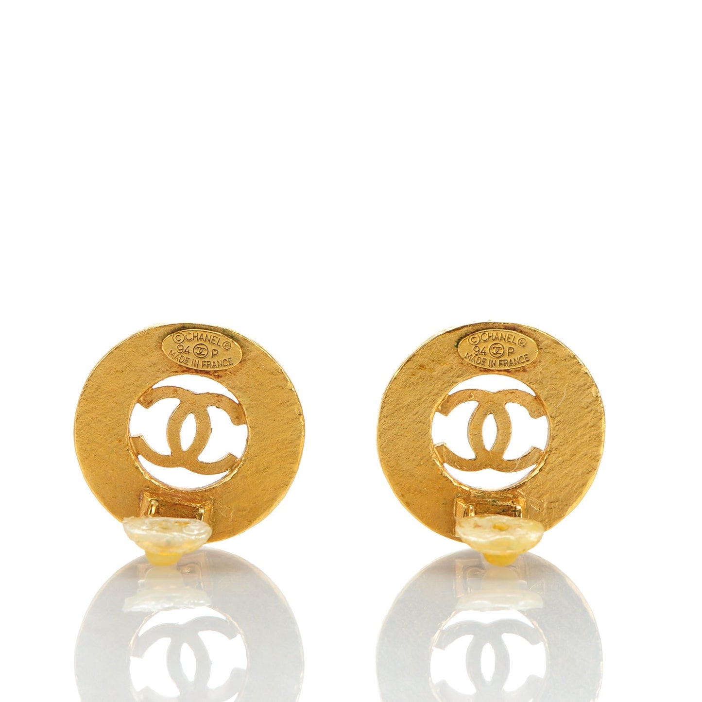 CC Clip On Earrings Gold