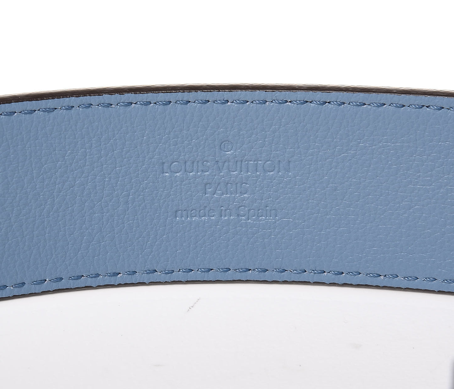 Epi Tropical Printed Essential V 35MM Belt 80 32 Blue Rose