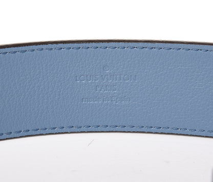 Louis Vuitton Epi Tropical Printed Essential V 35MM Belt 80 32 Blue Rose 4 of 8