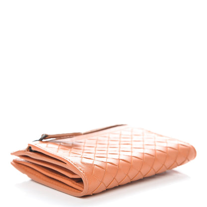 Bottega Veneta Nappa Ayers Intrecciato Card Wallet Orange 4 of 11