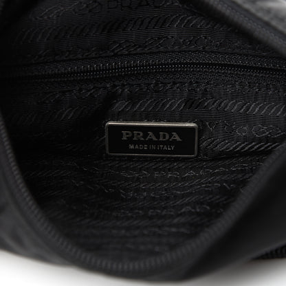 Prada Tessuto Nylon Single Buckle Messenger Bag Black 5 of 13