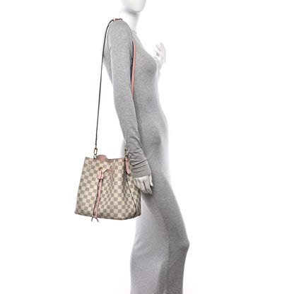 Louis Vuitton Damier Azur Neonoe MM Eau De Rose 3 of 15