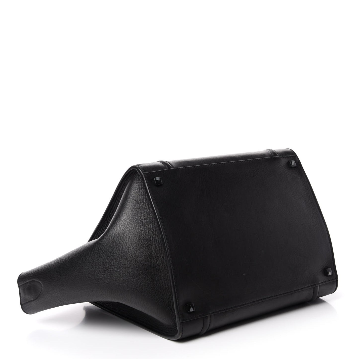 Grained Calfskin Medium Phantom Luggage Black