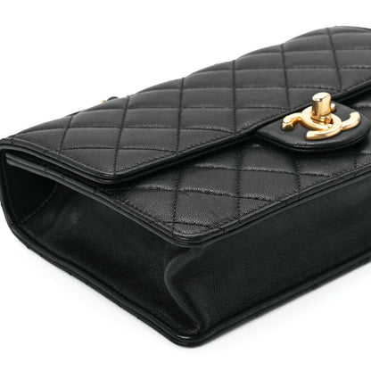 Chanel Lambskin Quilted Small Chic Pearls Flap Black 11 of 12