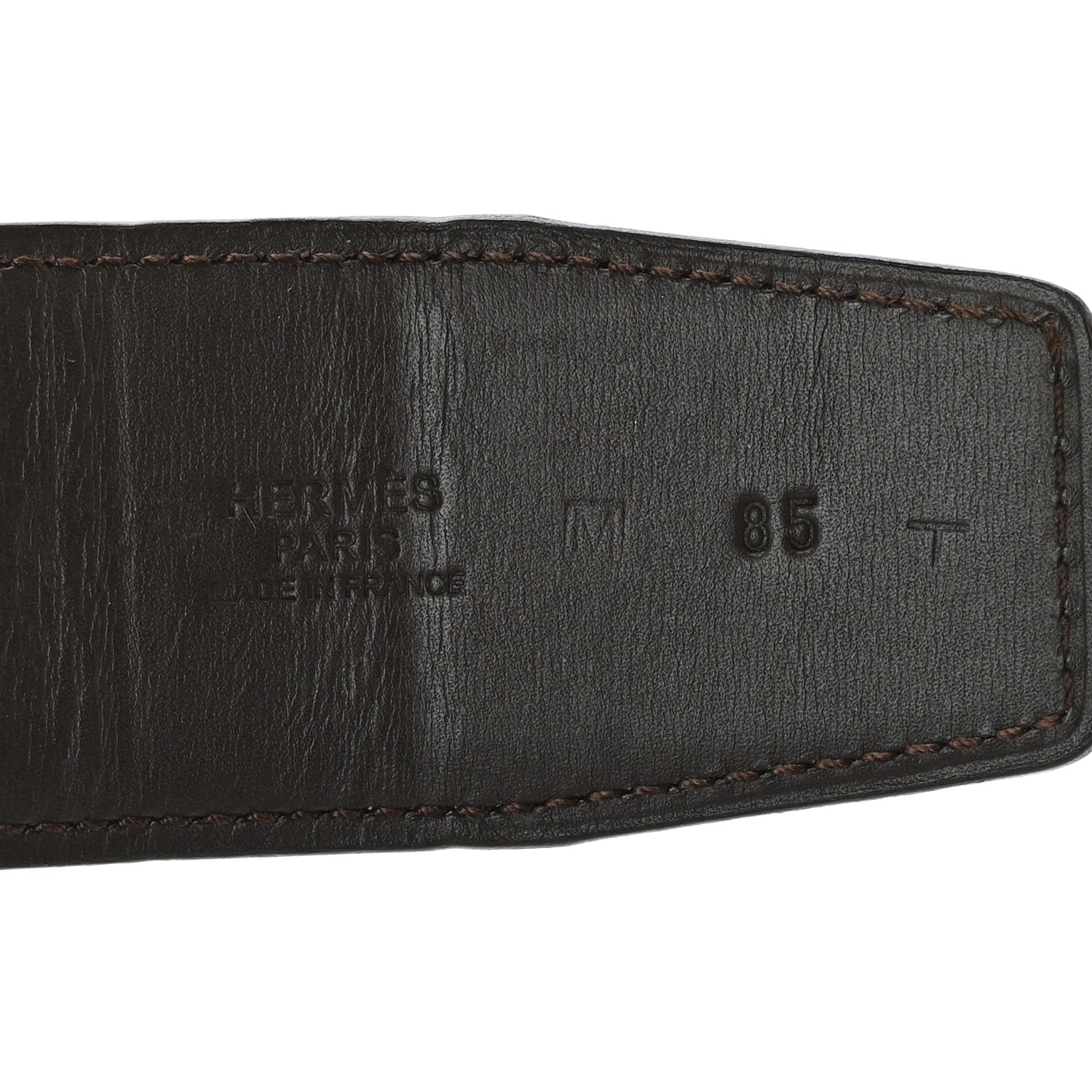 Hermes Box Swift 42mm Constance H Belt 85 Black Chocolate 3 of 5