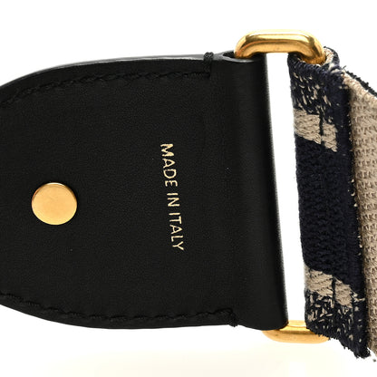 Christian Dior Canvas Embroidered Shoulder Strap Blue 4 of 4
