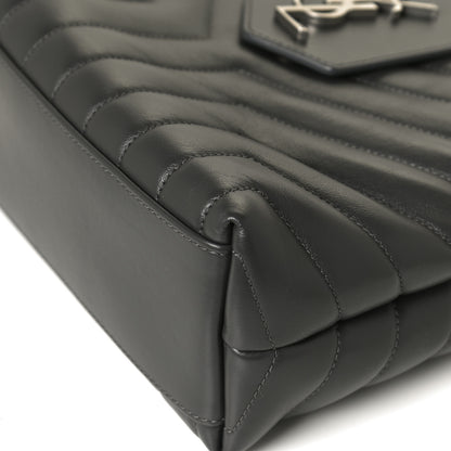 Saint Laurent Calfskin Y Quilted Monogram Small Loulou Shopper Grey 13 of 13