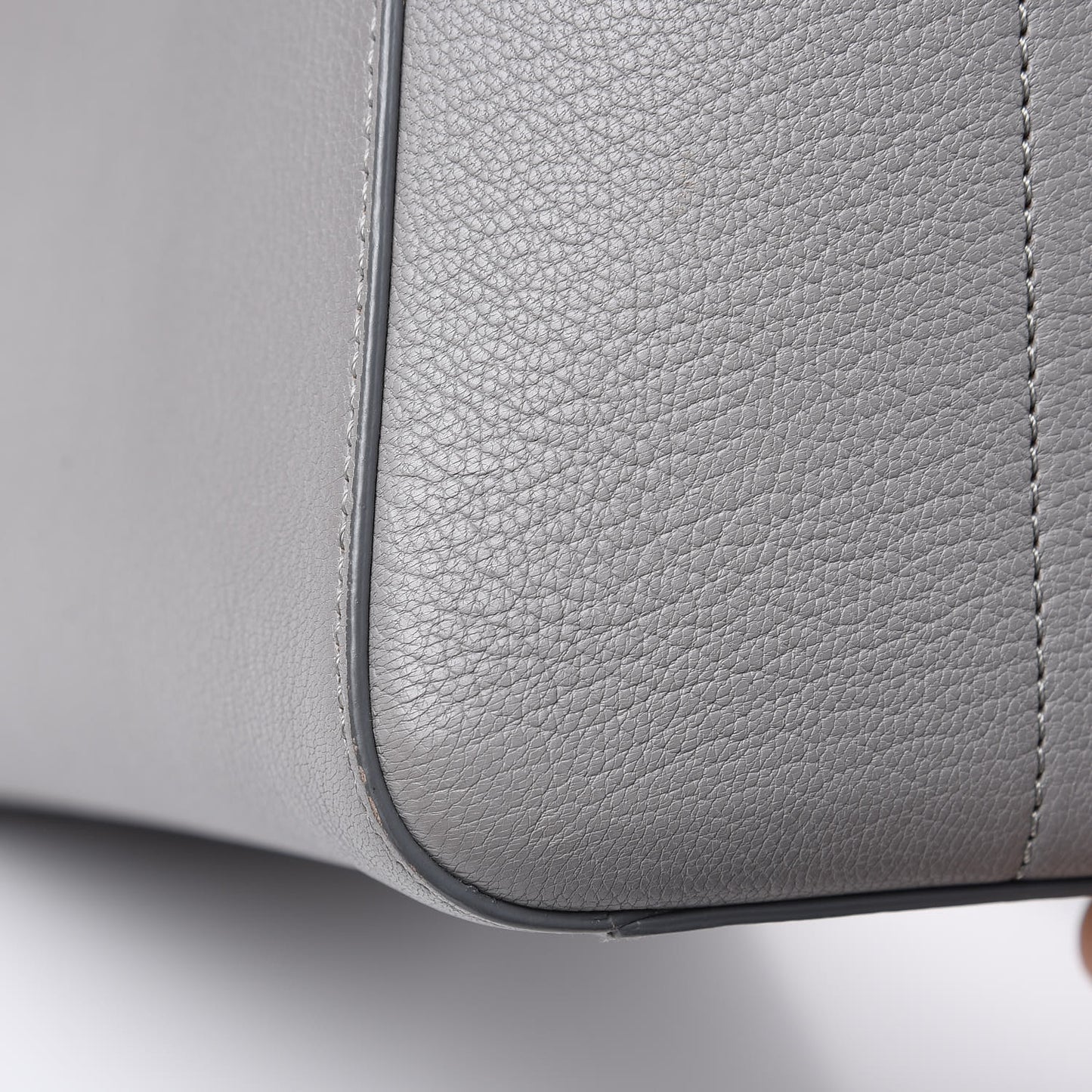 Sugar Goatskin Small Antigona Pearl Grey