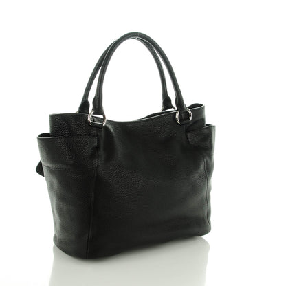 Prada Vitello Daino Side Pocket Tote Nero Black 3 of 8
