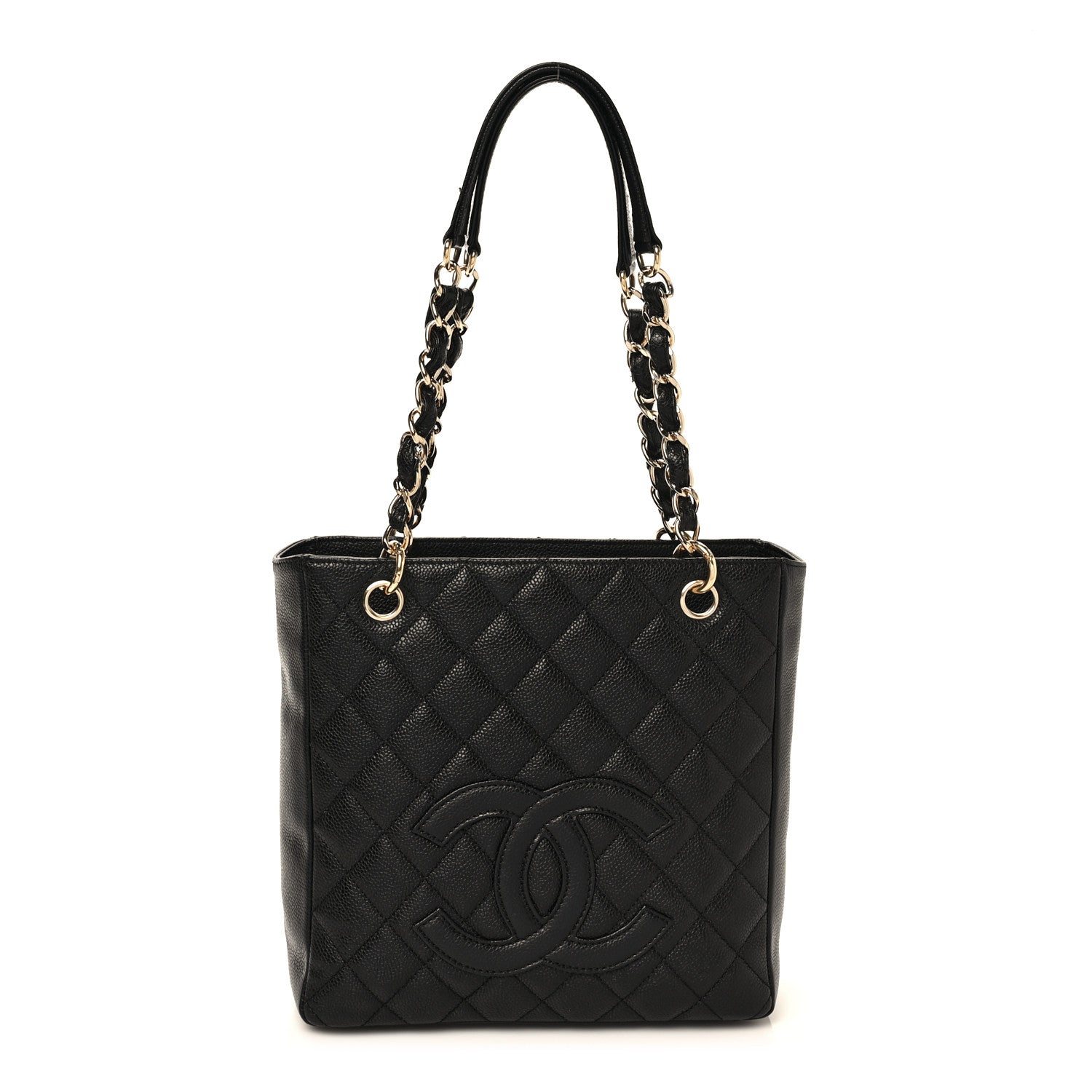 Chanel Caviar Quilted Petit Shopping Tote PST Black 1 of 8
