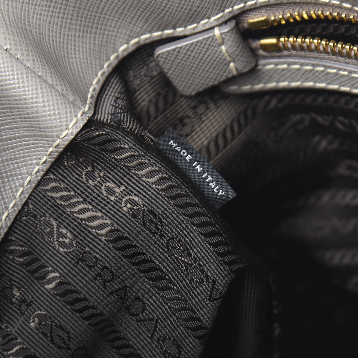 Prada Saffiano Lux Large Tote Argilla 7 of 15