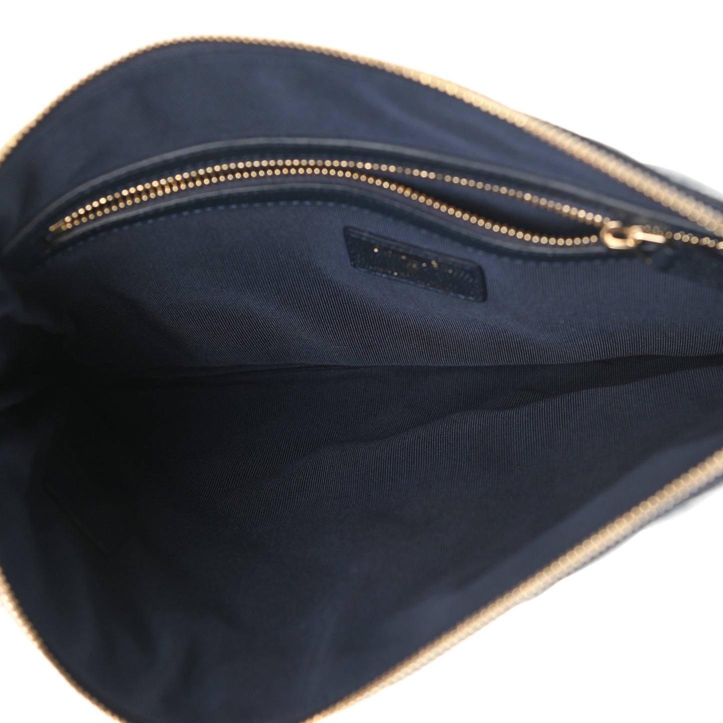 Caviar Quilted Medium Cosmetic Case Navy