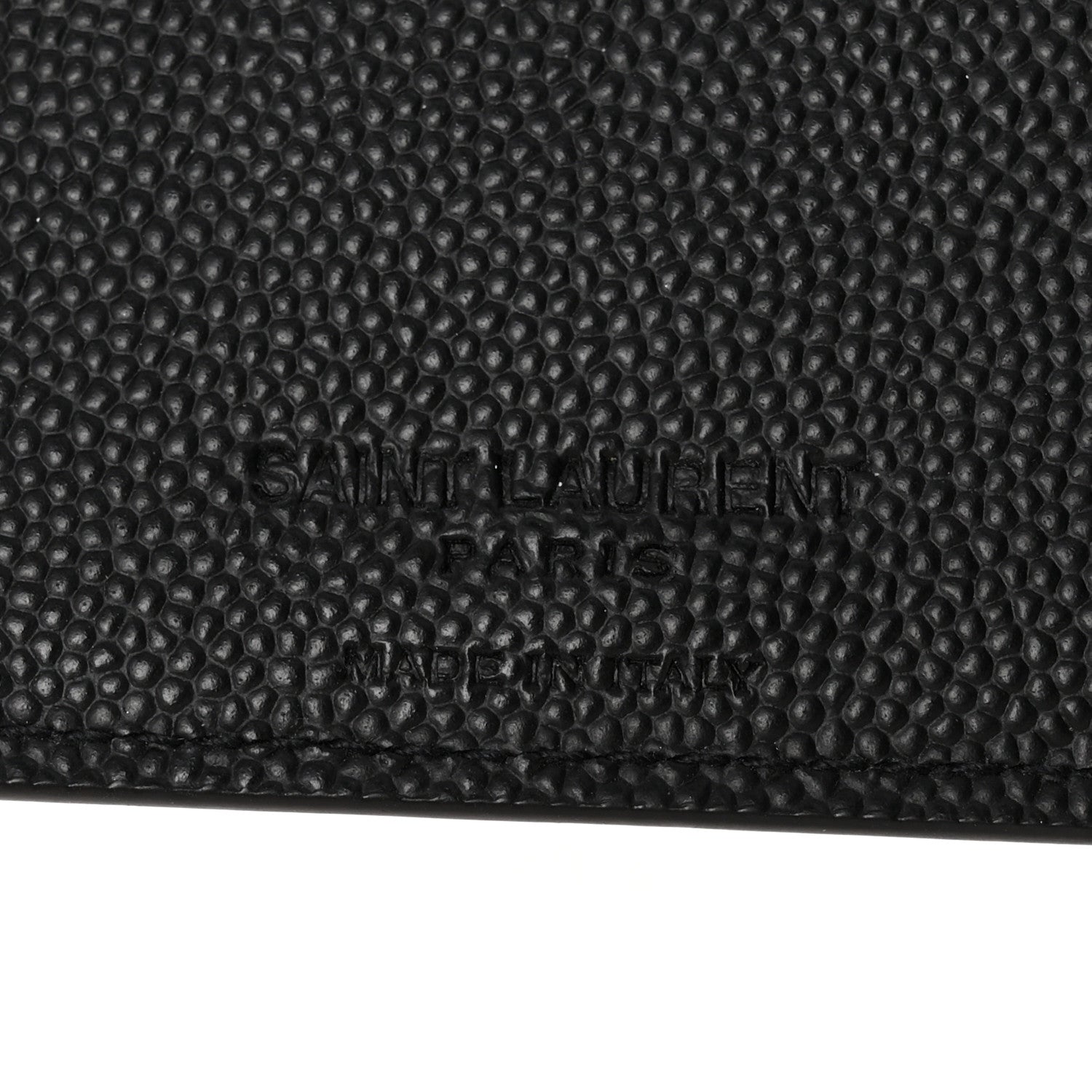Saint Laurent Grain De Poudre Paris East West Wallet Black 6 of 9
