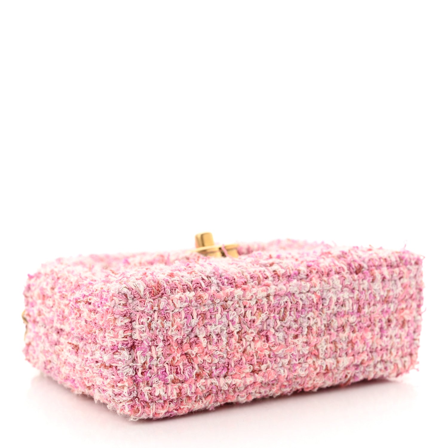 Chanel Tweed Quilted Mini Nano Kelly Shopper Pink 4 of 11