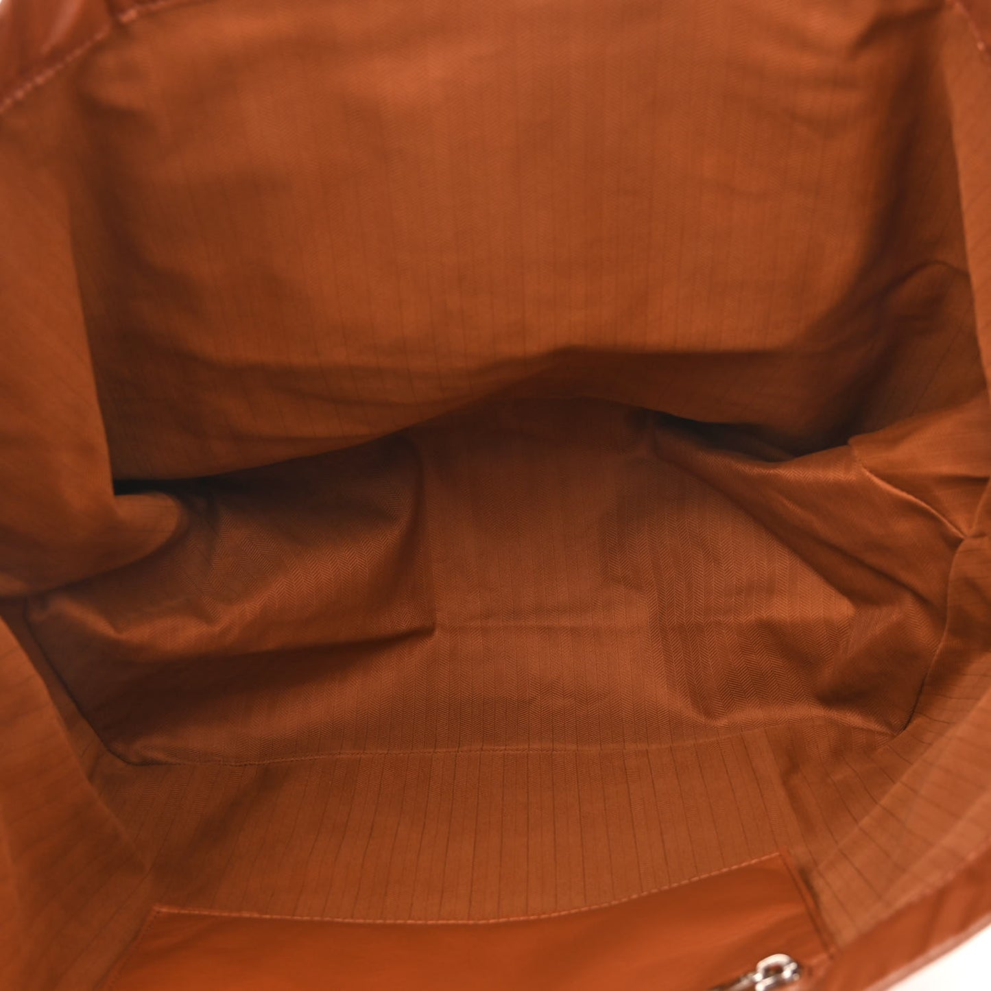 Paper Calfskin Fold Shopper Tote Tan