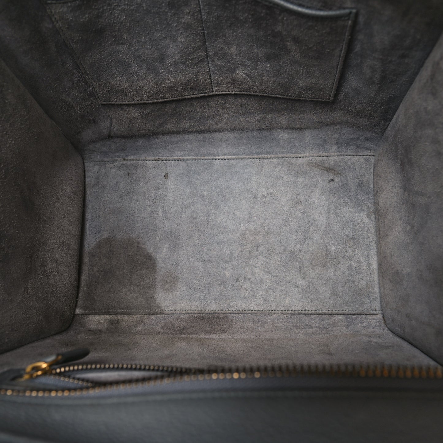 Drummed Calfskin Mini Luggage Kohl
